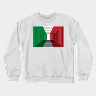 3D Italian flag Crewneck Sweatshirt